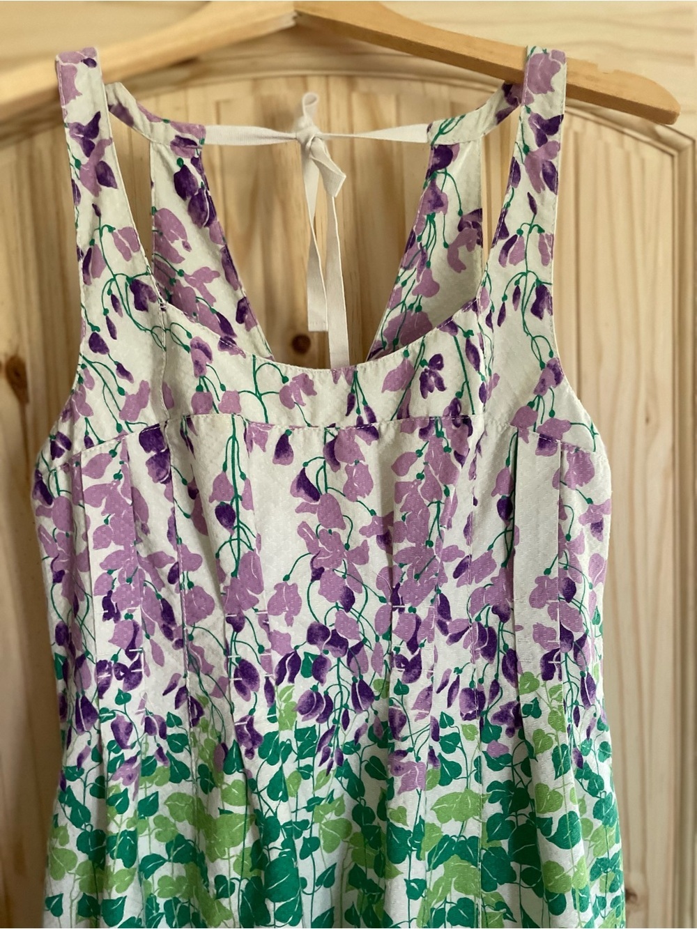 Maeve Fairy Whimsy Tea Party Dress with Purple and Green Floral Accents size 4 - Picture 2 of 7